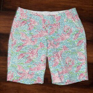 Lilly Pulitzer The Chipper Short Nautical Lobstah Roll Print Womens Size 0